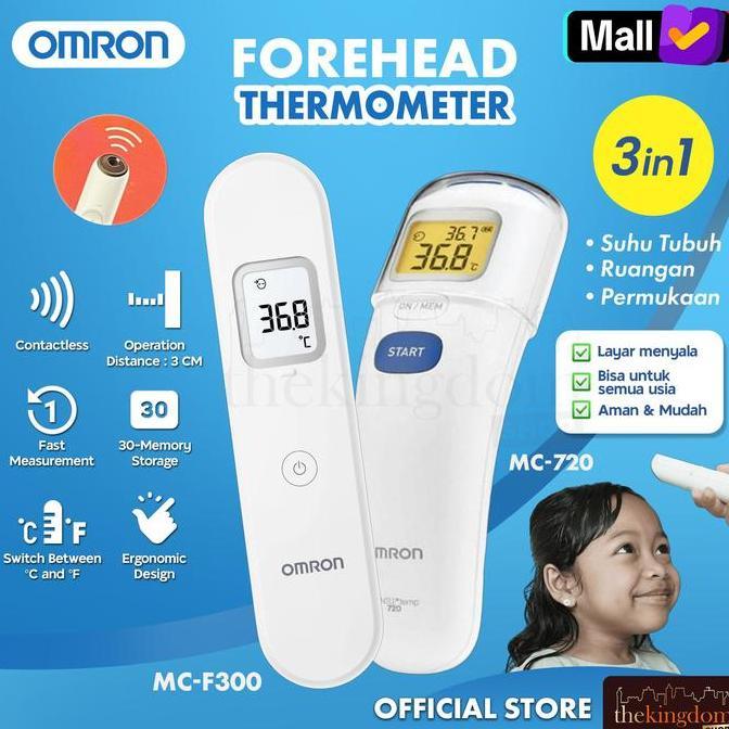 ALWIBARKAH - OMRON MC-F300 MC-720 FOREHEAD THERMOMETER THERMO DAHI MC F300 TERMOMETER DIGITAL ALAT U