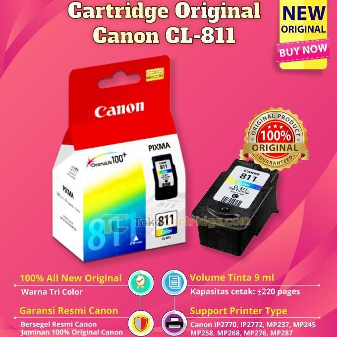 Cartridge Canon CL-811, Cartridge CL811, Original Cartridge Canon 811