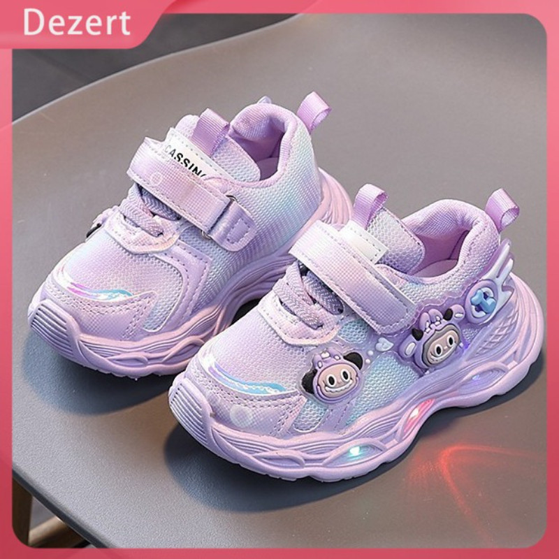 Dezert Sepatu Olahraga Anak Perempuan Lampu Led Kartun Lucu Sepatu Anak Perempuan Yang Cocok Untuk S