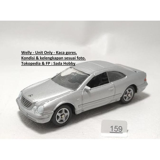 DIECAST WELLY MERCEDES BENZ CLK 230 SILVER UNIT ONLY SADHO