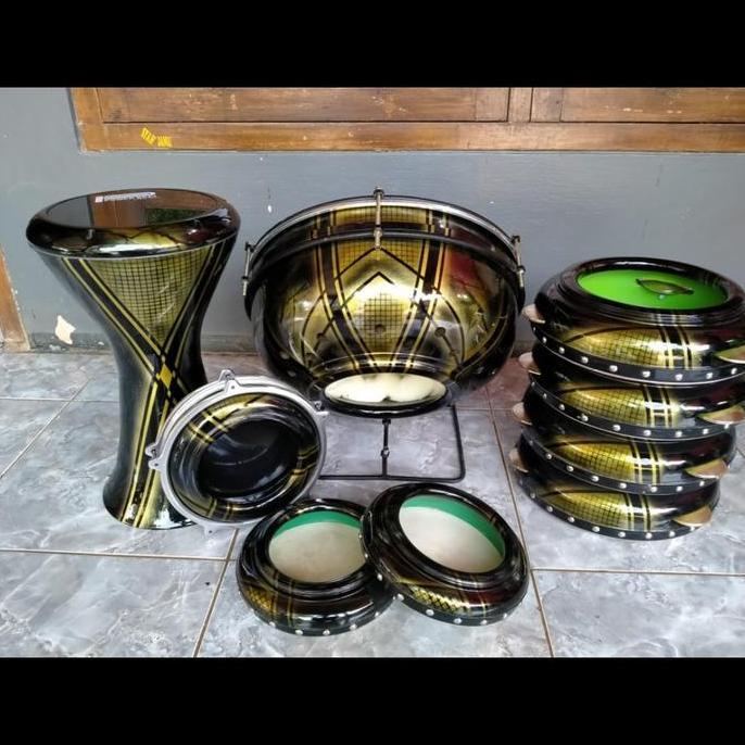 alat musik rebana hadroh satu set