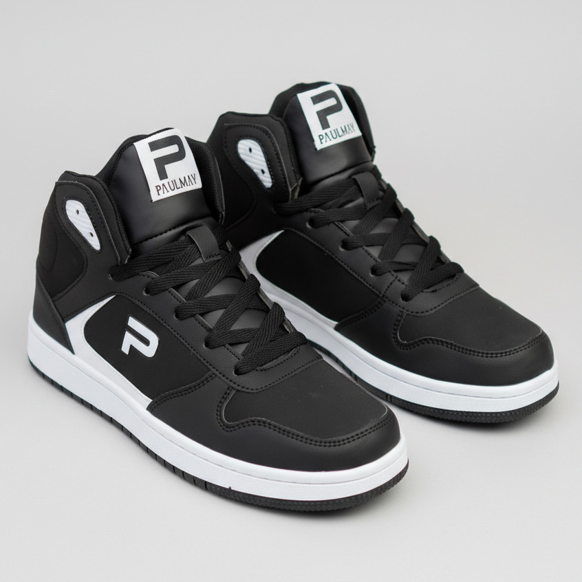 PAULMAY - Sepatu Sneakers Pria Lisbon High - Black White
