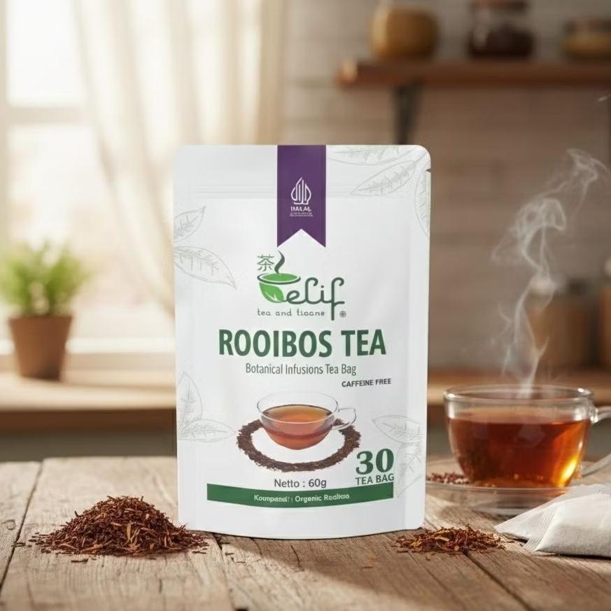 Elif Tea And Tisane Rooibos Tea - 30 Kantong | Teh Rooibos | African Red Tea