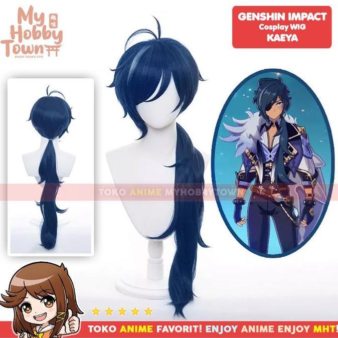 Wig Cosplay Anime Game Kaeya