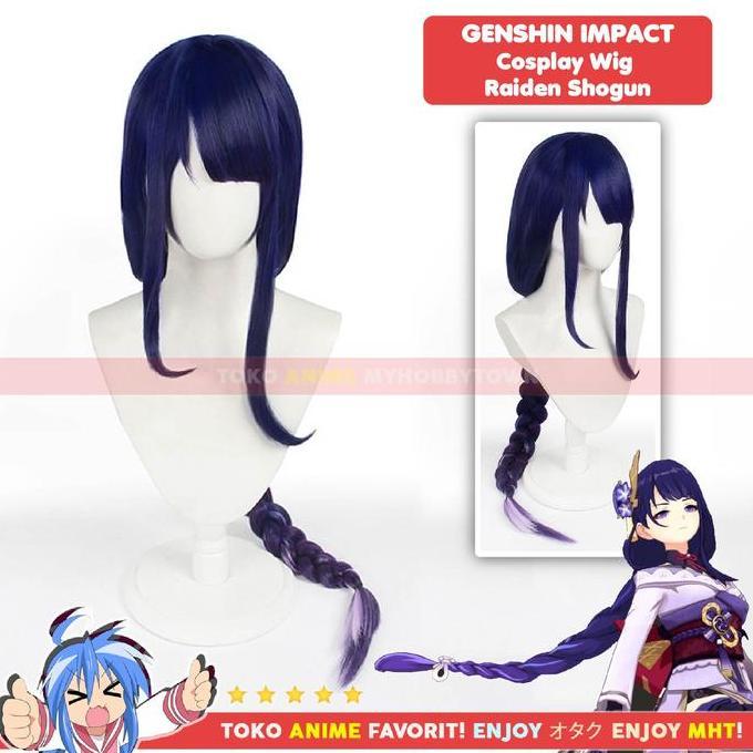 Wig Cosplay Anime Game Baal Raiden Shogun