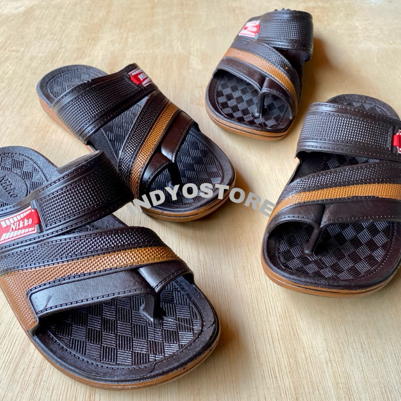 NIKKO 8132 | 8112 | 8129 | 8110 YOUKEN SANDAL SLOP JEMPOL PRIA FULL KARET