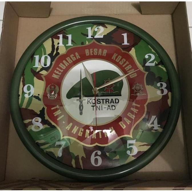 Jam Dinding Kostrad TNI AD / Jam Dinding Keluarga Besar Kostrad TNI AD