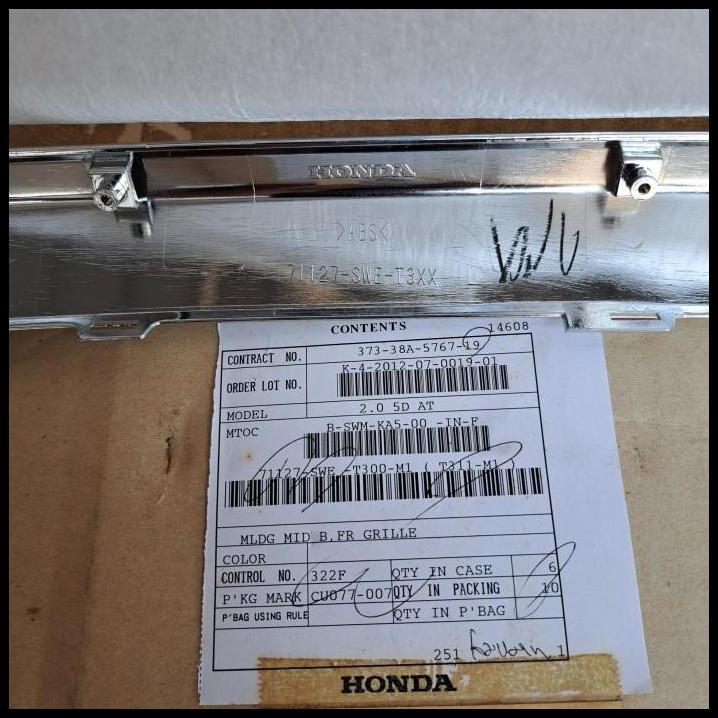 HOT DEAL LIST CHROME GRILL CRV GEN3 GEN 3 2010-2012 