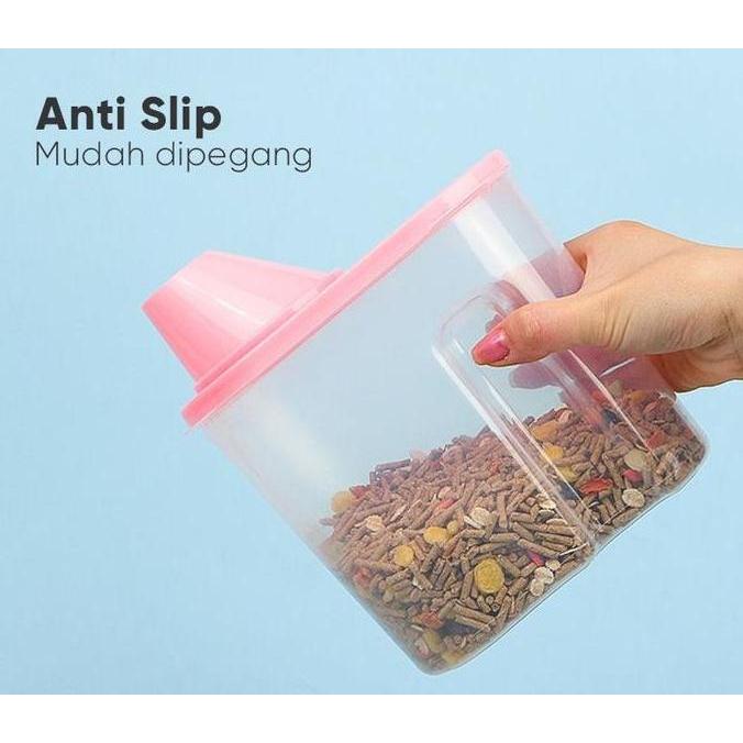 Kenzo- Tempat Toples Makanan Hen Kucing Anjing Pet Food Storage Pet Feeder