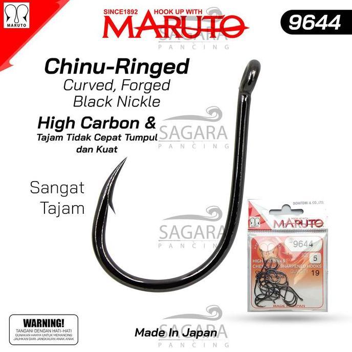 60U - Hook Maruto Chinu Ring 9644 Made In Japan Tajam Dan Kuat Kail Galatama Kail Pancing Dasaran