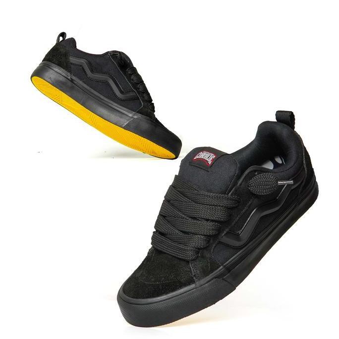 Skoe- Sepatu Corvalue Footwear - Otaru Full Black | Sepatu Sneakers Pria Nita Canvas Casual Shoes Hi
