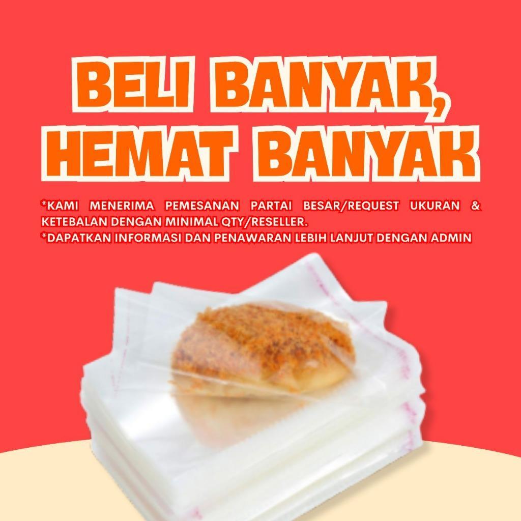 (Tebal) Opp Plastik Lem Undangan/Roti/Kue/Aksesories/10X21/11X21/12X21/13X21/14X21/15X21/16X21/17X21
