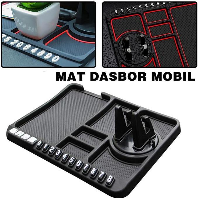 Alas Mobil Dashboard Anti Slip Dudukan Handphone-Mat Dashboard Mobil Anti Slip-Phone Holder Mat Mobi