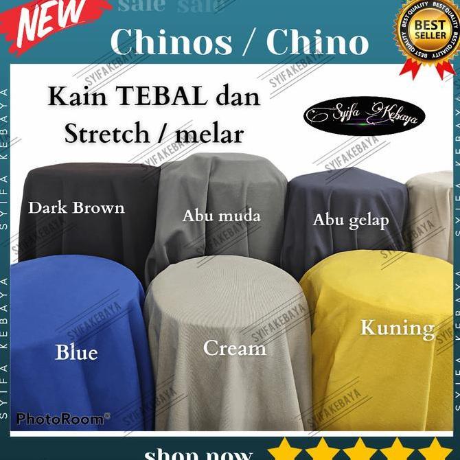 Sew- Kain Chinos Kain Chino Stretch Kain Chinos Meteran Bahan