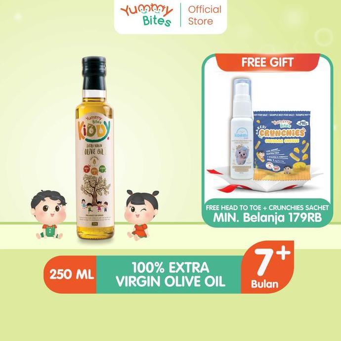 Wurzen- Yummy Bites Kiddy Extra Virgin O Oil Evoo 50Ml/ Minyak Zaitun Bayi Dan Anak