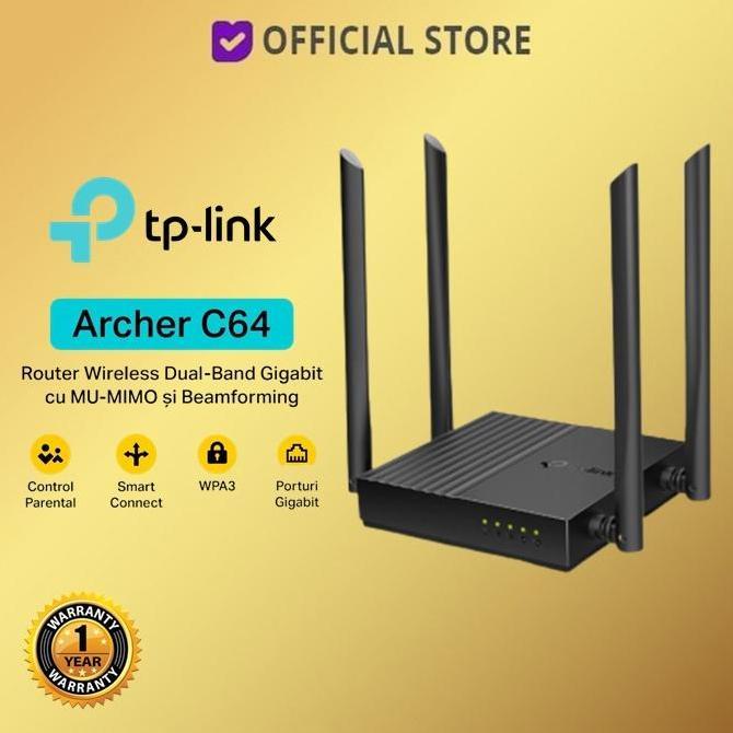 Wettre- Tp- Archer C64 Ac100 Dual-Band Wi-Fi Router Tp Archer C 64