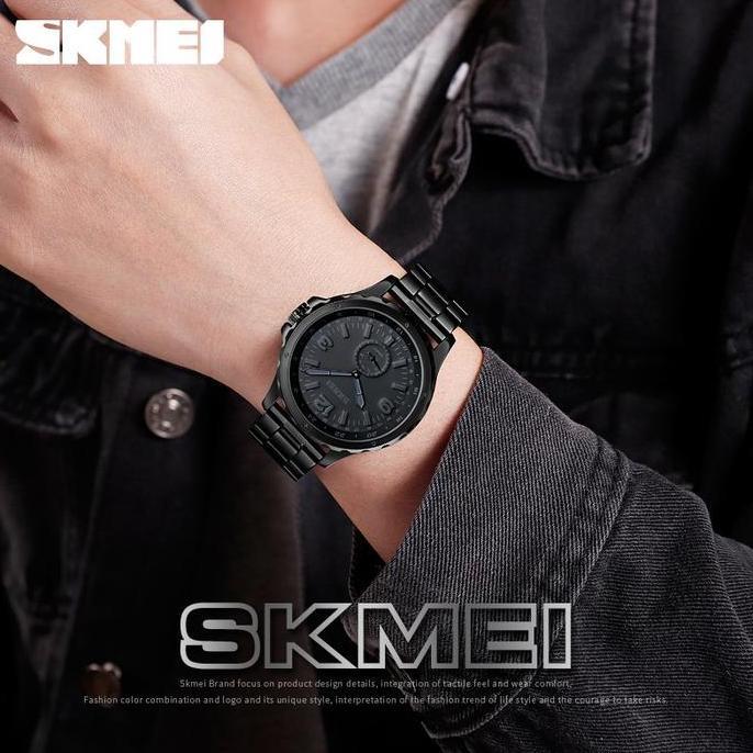 Waer- Jam Tangan Pria Analog Tali Stainless Skmei 1513