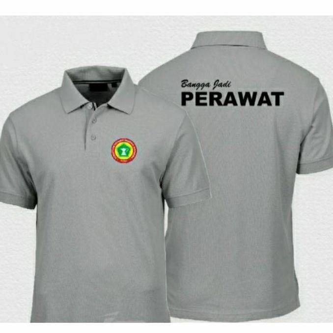 DR102 - Kaos PPNI kaos perawat Indonesia full bordir kaos polo PPNI