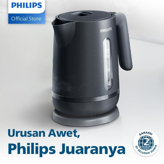 Kitset- Philips Kettle Teko Listrik Hd9314/92 Hitam - Philips Teko Pemanas Air Listrik 1.7 Liter - P