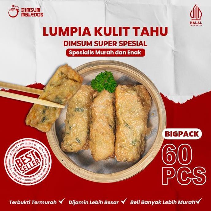 [SL] Produsen Dimsum Lumpia kulit tahu isi 60 pcs- Dim sum Frozen Halal