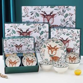 MIDEOFU Blossom mangkok set Keramik Jepang Wadah Saji dengan sumpit bambu estetik Bowl hampers