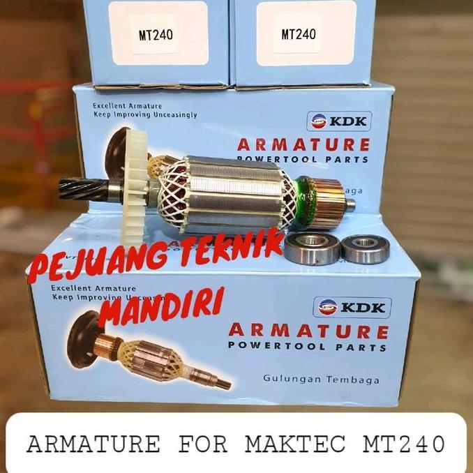 Pwt - Armature / Angker For Cut Off Maktec Mt240 / Armature Mt 240 / Angker Maktec Mt 240