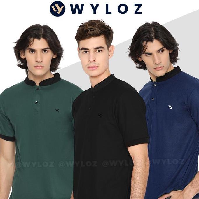 Cadeho Wyloz Baju Kaos Kerah Sanghai Polo Shirt Shanghai Distro Pendek Polos Cowok Pria Six Simple H