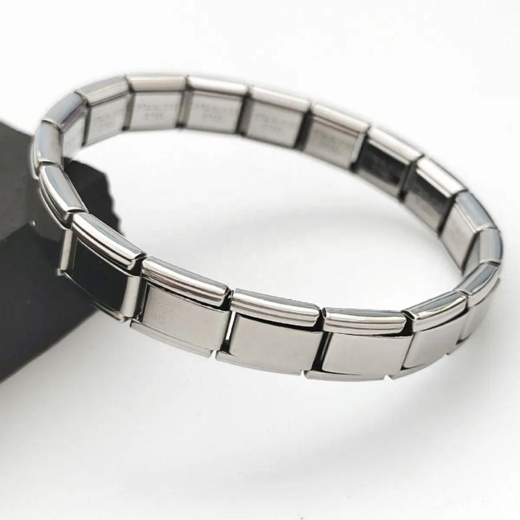 Gelang Rantai Jam Tangan | Gelang Titanium Model Per Pria Wanita