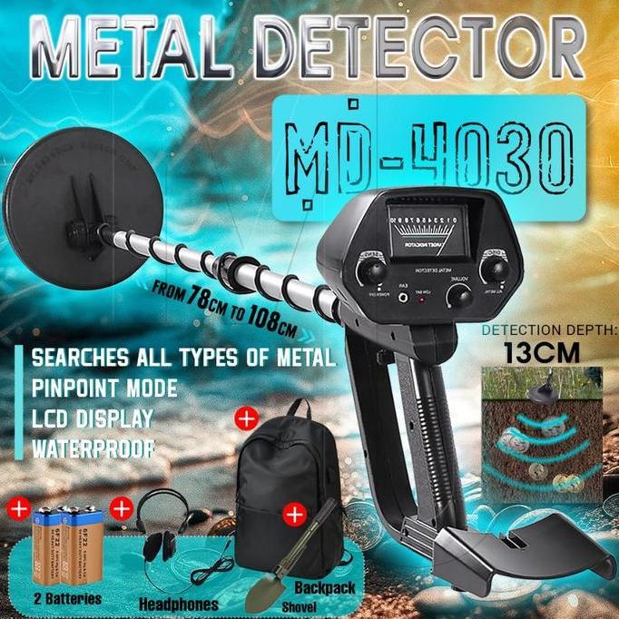 Metal Detector Emas MD4030 Gold alat Pencari Emas Pendeteksi Logam Dan Emas Dalam Tanah Tahan Air Pe