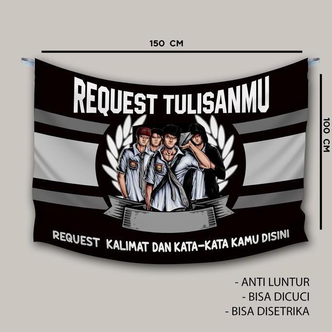 BENDERA KELAS JUMBO BEBAS REQUEST | BENDERA KOMUNITAS | BENDERA KELAS