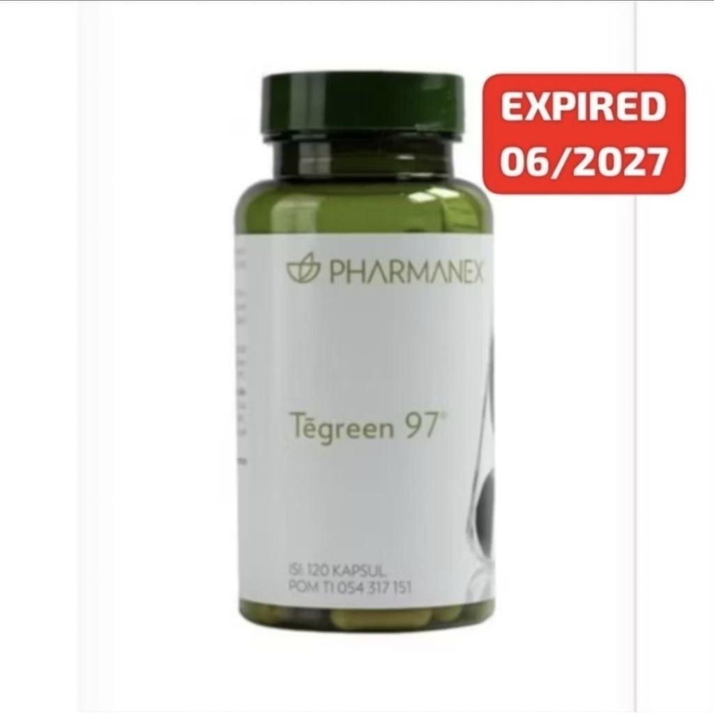 ED 06/27 tegreen97 isi 120 kapsul teagreen teh hijau tegreen120