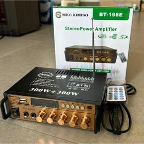 BONUS MIC2 Amplifier BT-198E ECHO Amplifier Karaoke Bluetoth Power Amplifier, ampli mini