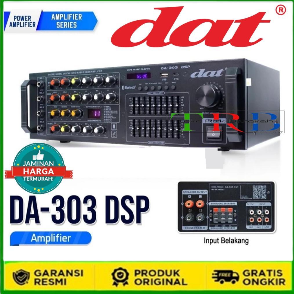 [BISA COD]Power Amplifer Bluetooth DAT DA-313 DSP/DA-303 DSP DA313 DA 313 utk Speaker,Karaoke,Studio