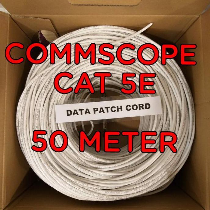 amp commscope cat 5e 50meter / kabel lan utp commscope cat 5e amp