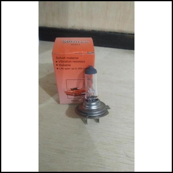 DISKON LAMPU BOHLAM MOBIL HALOGEN H7 12V 55W ORIGINAL STANLEE STAR 6001 