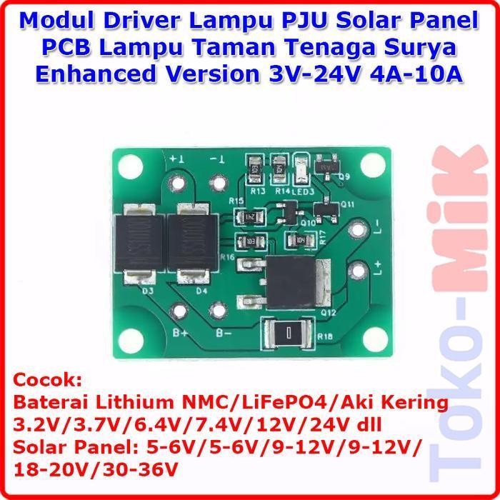 PCB Modul Driver Kontrol DC 3V-24V 4A-10A Enhanced Version Lampu LED PJU Penerangan Jalan Umum Lampu