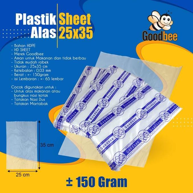 Lacha- Goodbee Hd Sheet 25 X 35 Cm - ( 4 Pack ) - Plastik Alas Makanan Sheet 25X35Cm