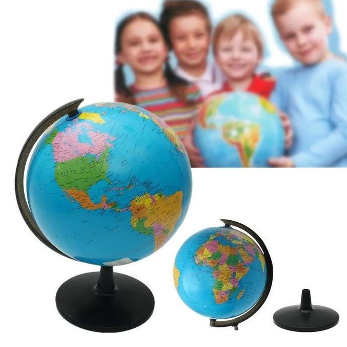 Xixix- Globe Bola Dunia Besar Diameter 14Cm Dan Kecil Diameter 10,6Cm / Atlas Bola Dunia