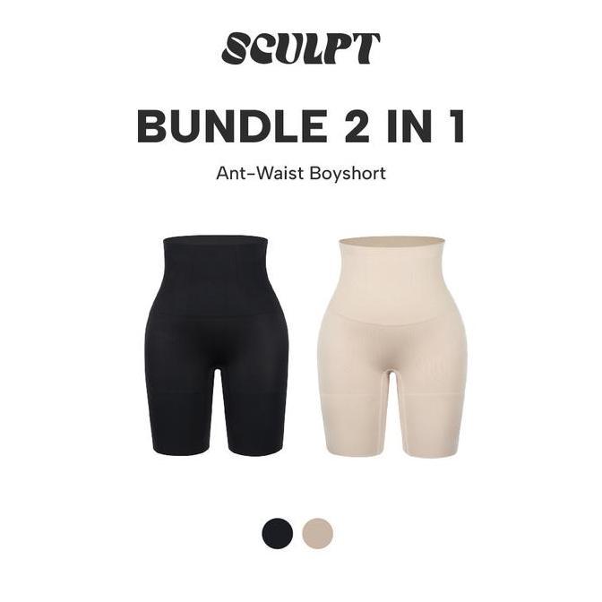 Wuwux- Bundle Sculpt Ant-Ist Boyshort Korset Perut Boxer Seamless Nita