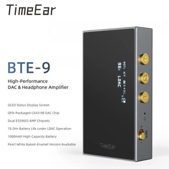 Wkpro- Timeear Bte 9 Cs43198 Dac + Dual Ess9603 Amp Bluetooth Dac/Amp