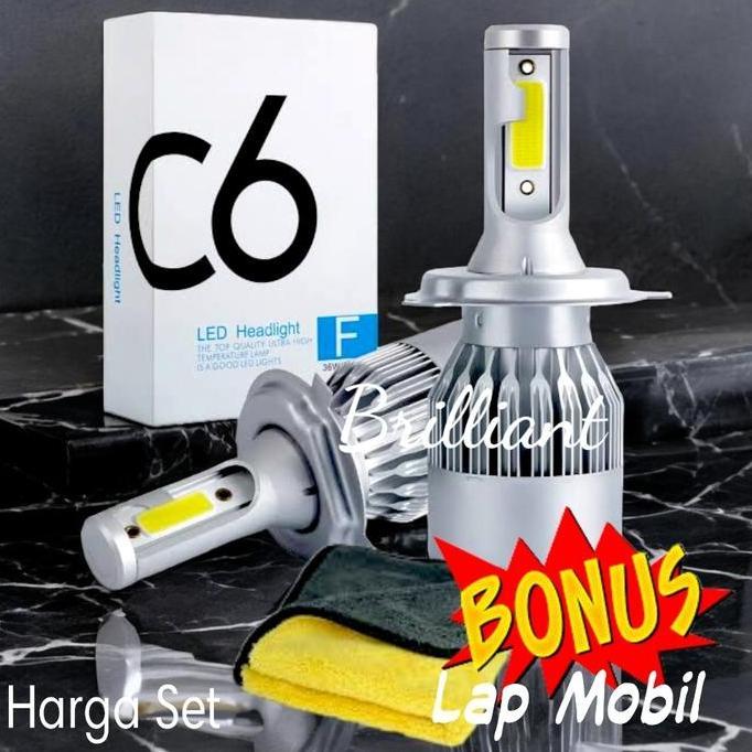Promo LED Putih C6 - HB3 HB4 - Harga Set Diskon