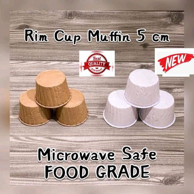 [ 25 PCS ] Paper Rim Cup Cake polos / Cup Muffin uk 5 cm ~ FOOD GRADE