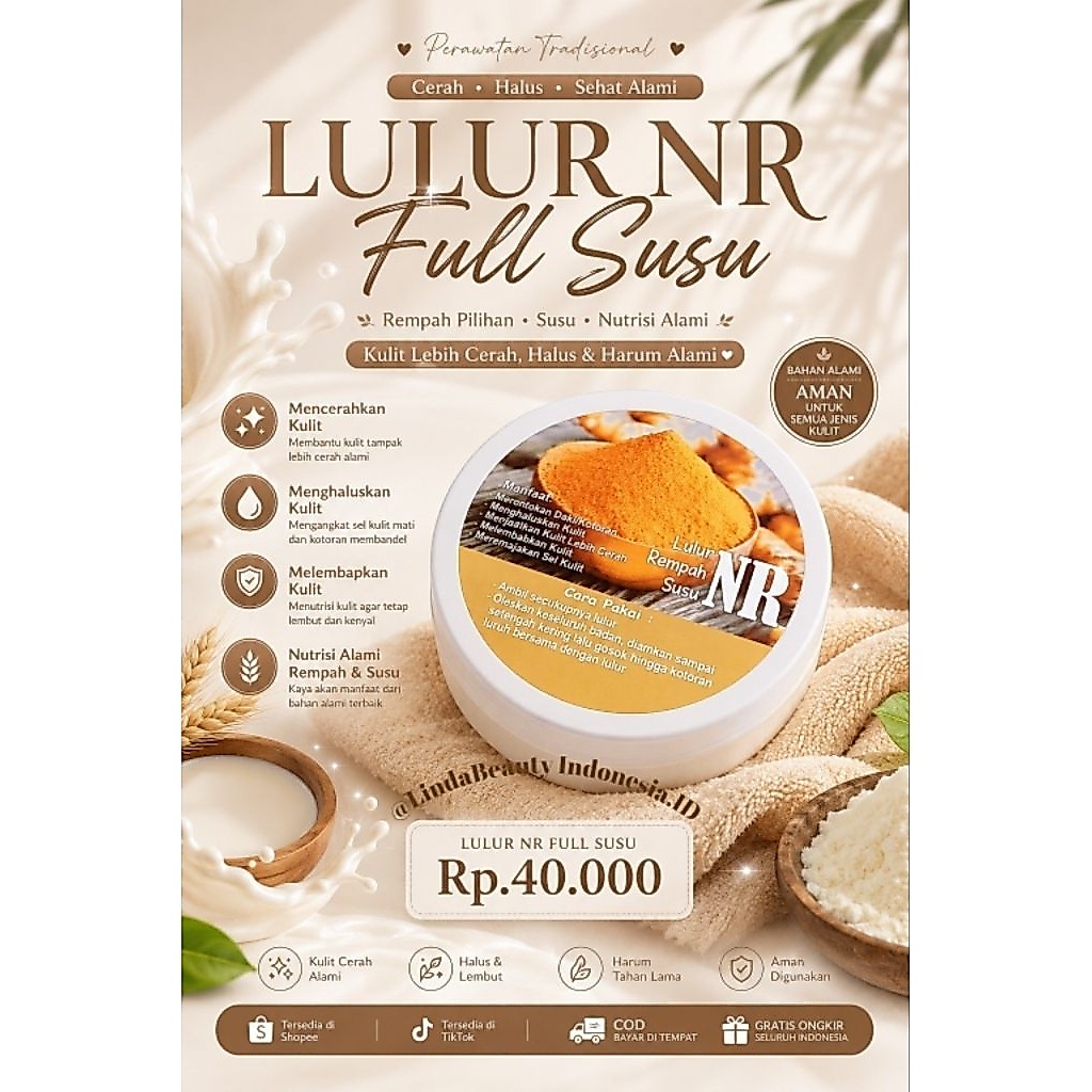 Lulur Rempah NR Susu Pemutih
