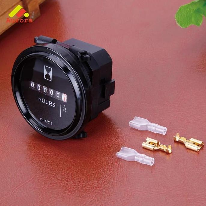 GAIZINPO Hour Meter SH-1 | Pengukur Waktu Operasi Mekanik 6-80V untuk Excavator, Genset, Traktor & P