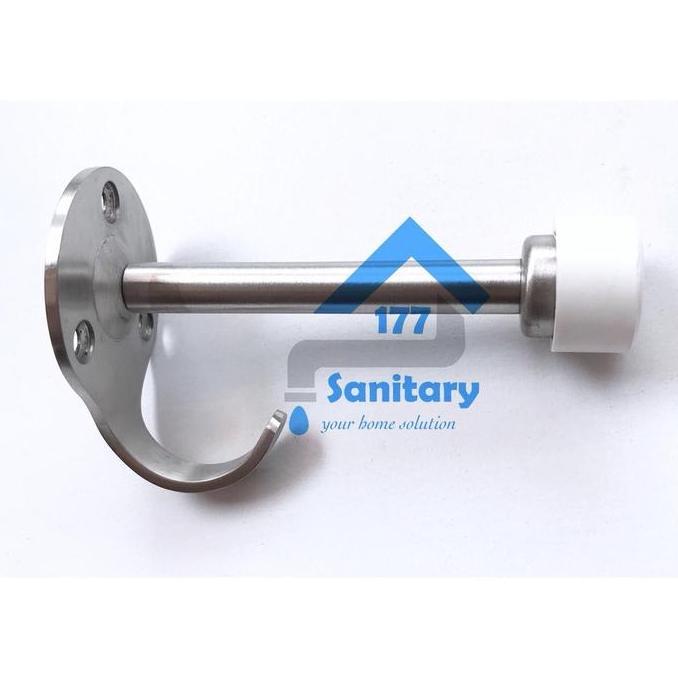 Livingroom- Door Stop Stainless Dan Kapstok Onassis - Penahan Pintu Gantungan Hook- Doorstop Door St
