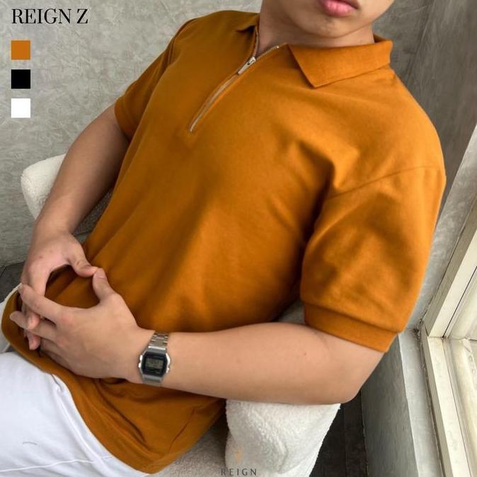 Cuci Gudang Reign Z - Polo Shirt | Half Zip Polo | Polo Zipper