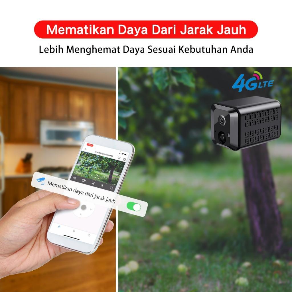 Xihancam 5Mp Cctv Mini Sim Card 4G Kamera Kecil Baterai Cctv Mini Tersembunyi Tanpa Kabel Konek Hp