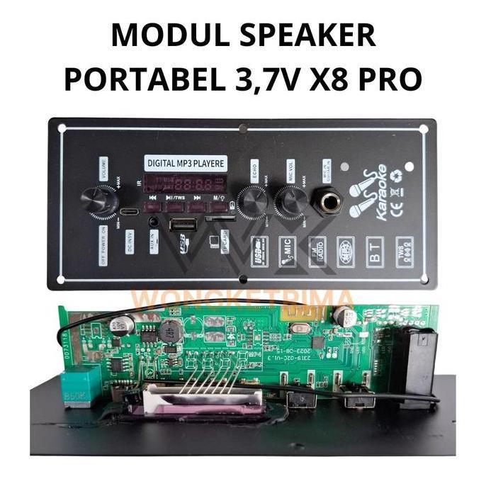 Modul Audio Amplifier 3.7V Bluetooth Untuk Speaker Portable