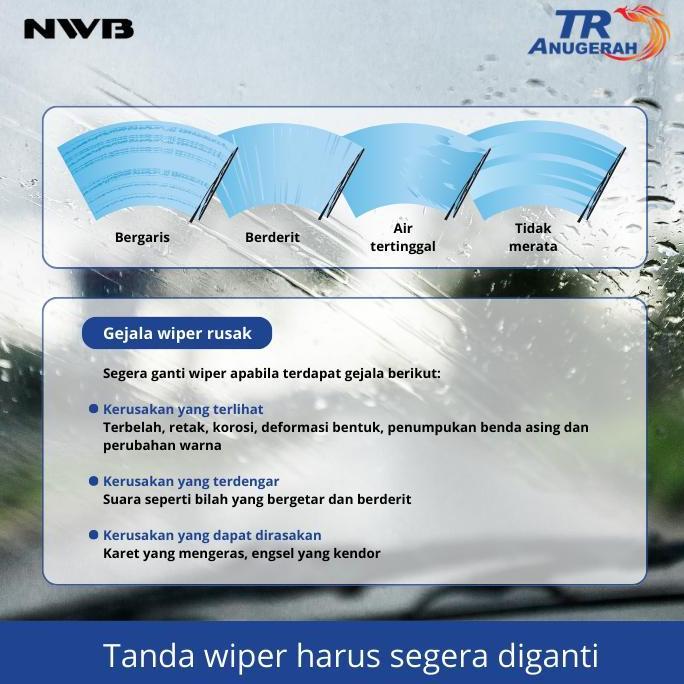Promo Wiper Blade Depan AQUA NWB 16 inch Diskon