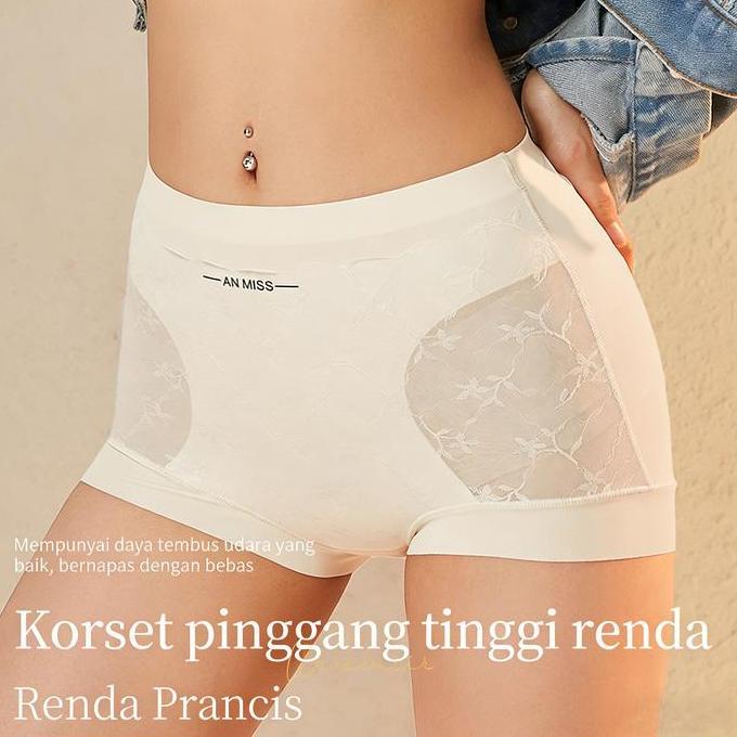 New Trend, Celana Dalam Wanita Korset Peredam Perut Renda Seksi Cd Pelangsing Tulang Postpartum